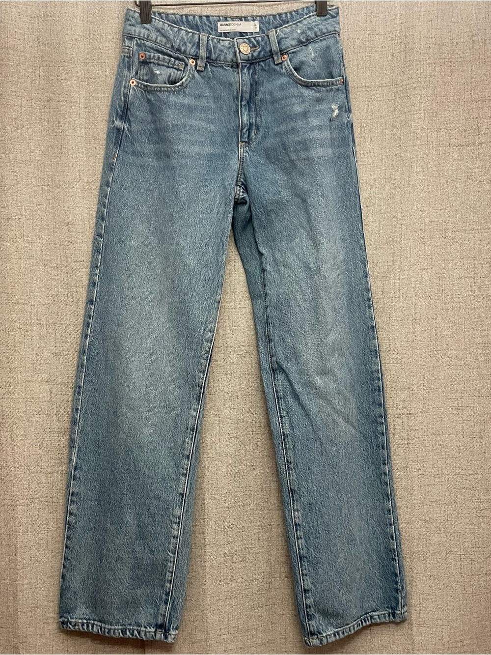 Garage Women's Straight-Leg Slouchy Jeans - Medium Blue Wash
